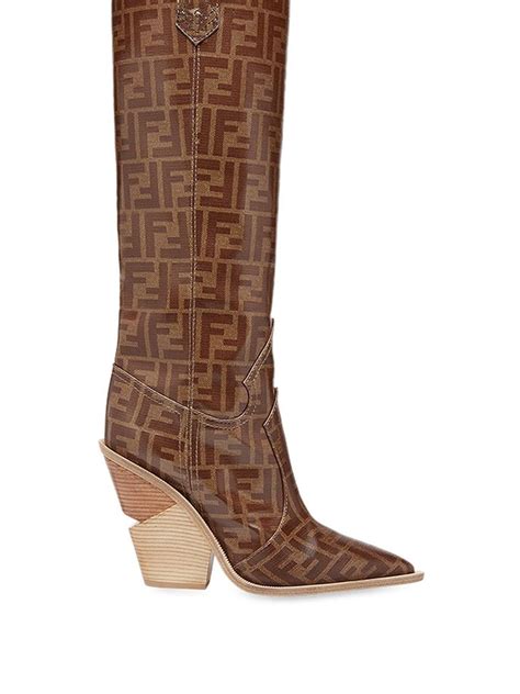 fendi pointed toe cowboy boots|fendi cowboy boots model.